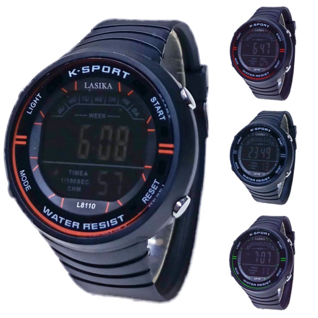 [Dikirim Dari Jakarta]Jam tangan kasual Pria lasika L8110 Digital Water Resist || TERIMA COD