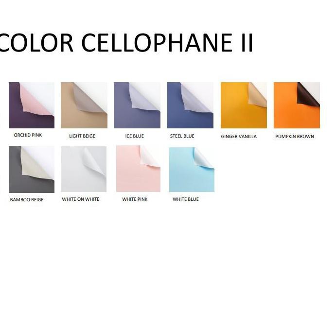 

֍ Kertas Bunga (10lembar) Bi Color cellophane /wrapping paper/kertas bunga buket ➣