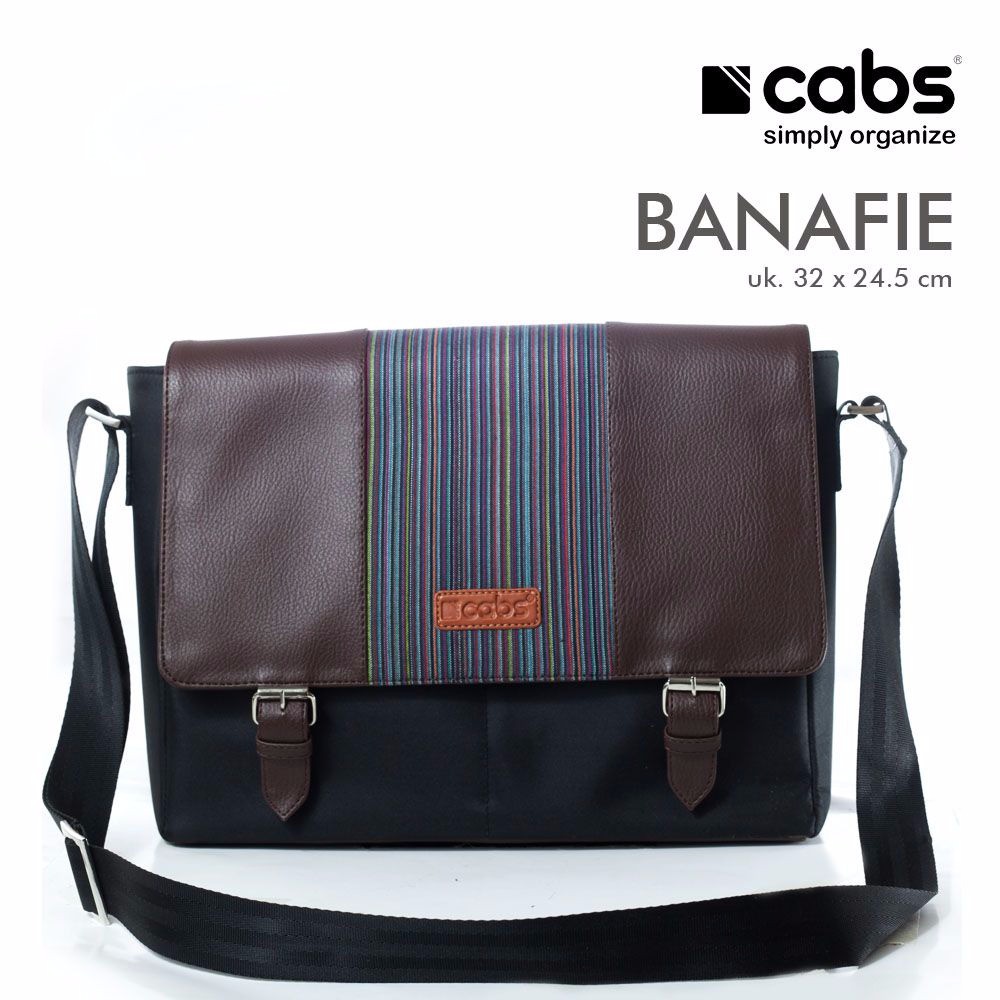 Cabs Pocket Banafie (Tas Selempang Pria Multifungsi Tas Laptop) Black F-20