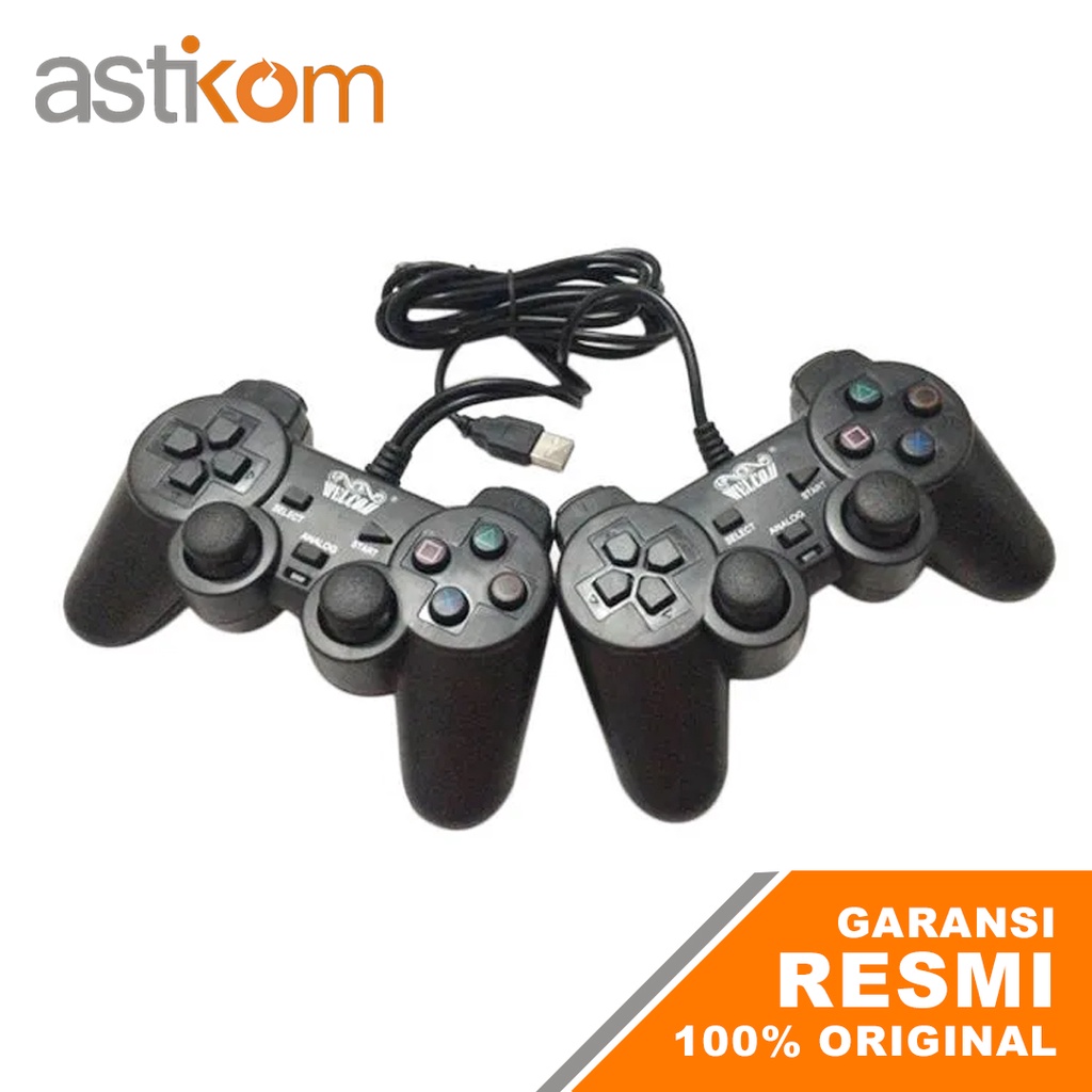 Stik Gamepad Double Dual X Shock 2 Controller USB