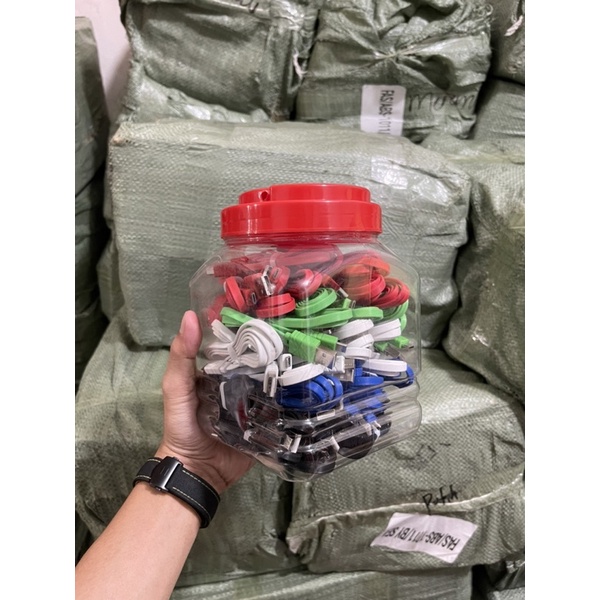 Kabel Data Charger Authentic Polos 5 Warna Murah Micro USB