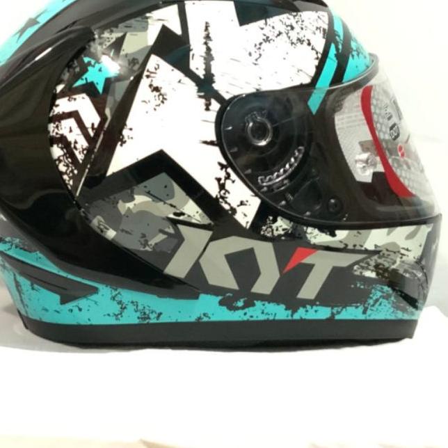 ♥ spoiler 3D GP KYT R10 jumbo warna black glossy & black matt ⅎ