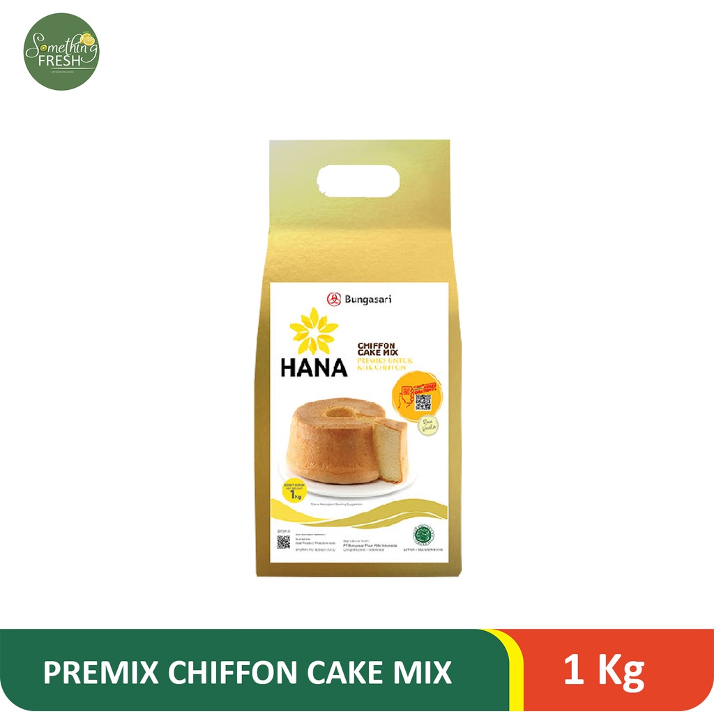 Hana Premix Chiffon Cake Vanilla 1 KG - BUNGASARI - BKS