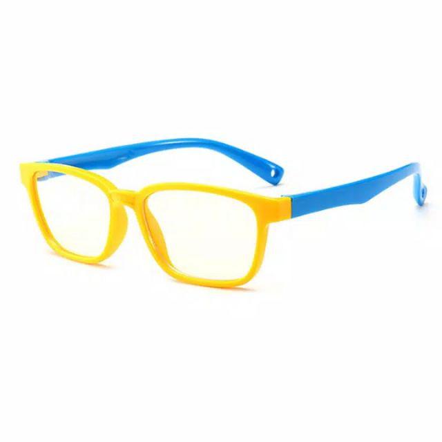 Kacamata Anak Anti Radiasi HP Komputer Laptop Tablet LCD TV Monitor-Kuning-biru (no. 5)