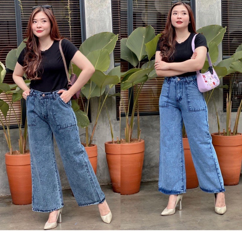HIGHWAIST KULOT CELANA PANJANG JEANS WANITA CELANA BOYFRIENDS KULOT JEANS WANITA SIZE 27-34