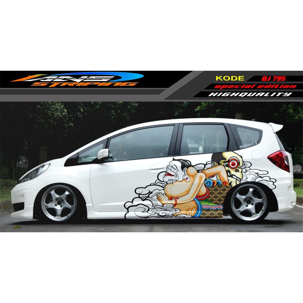 DECAL STIKER MOBIL JAZZ BRIO AVANZA SIGRA YARIS / STIKER VARIASI MOBIL / MODIF STICKER MOBIL 620