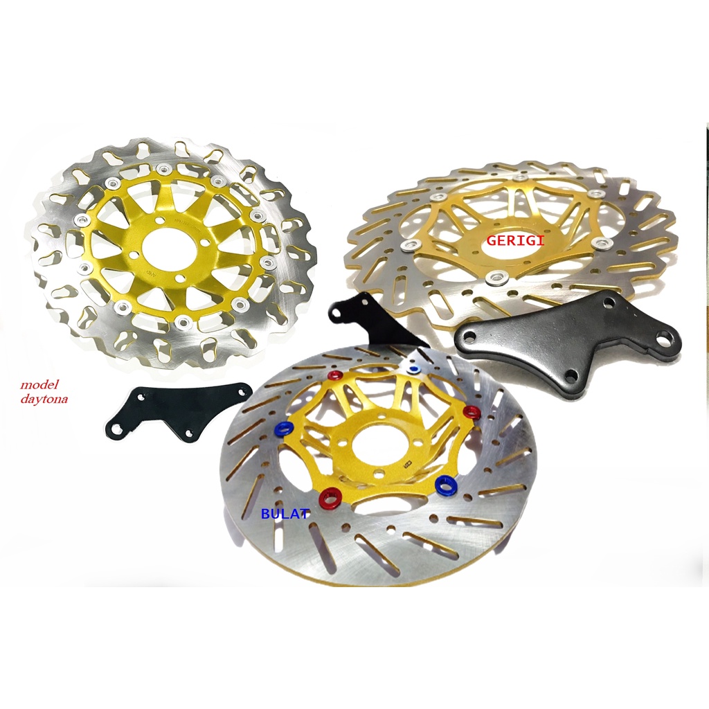 piringan depan karisma fitnew revo lama supra 125 cs1 Plus breket 300mm disk cakram besar depan