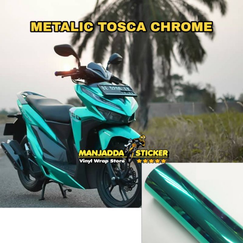 Stiker Skotlet Motor Metalic Chrome Tosca Super Glossy