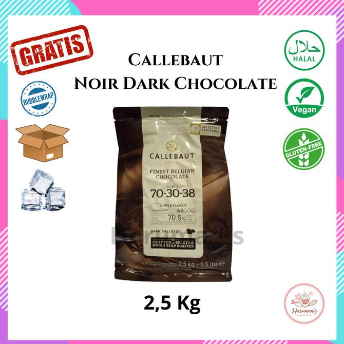 

Callebaut Noir Dark Chocolate 70,5% Kemasan Asli 2,5kg ---NEW---