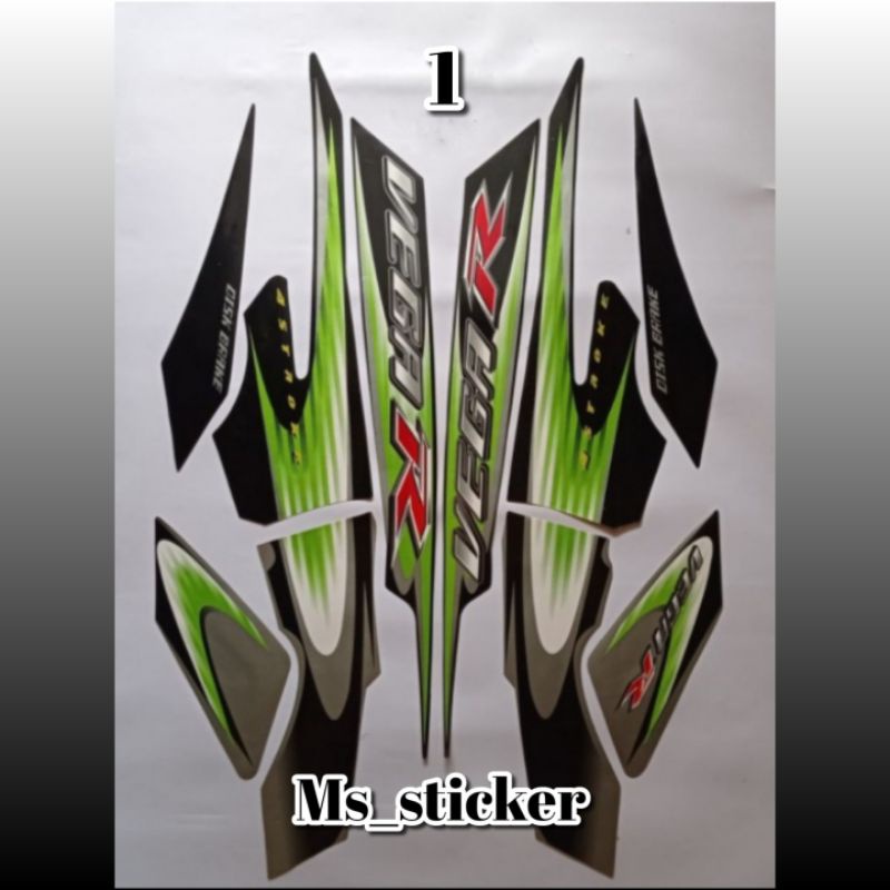 striping stiker Vega r new 2006