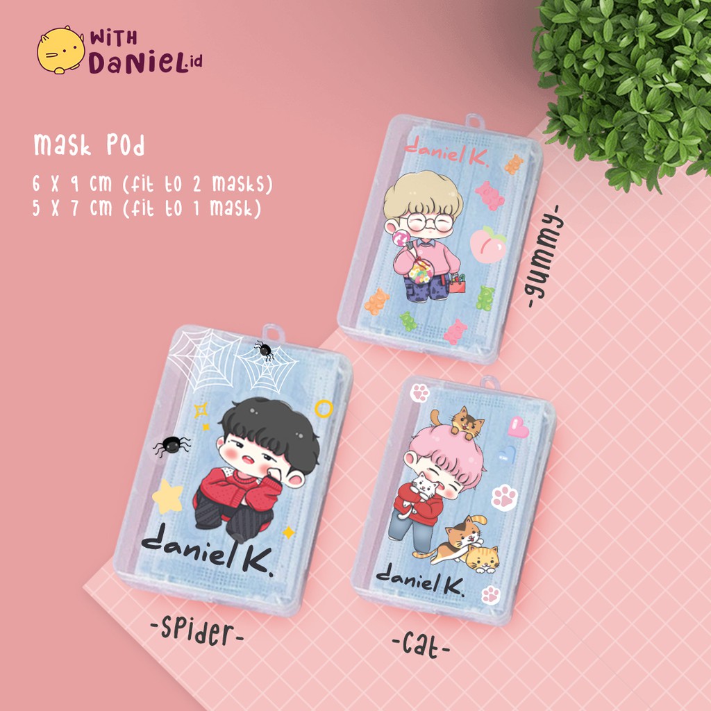 Masker Case Kotak Masker/ Mask Pod Lucu Kpop Kang Daniel by withdanielid