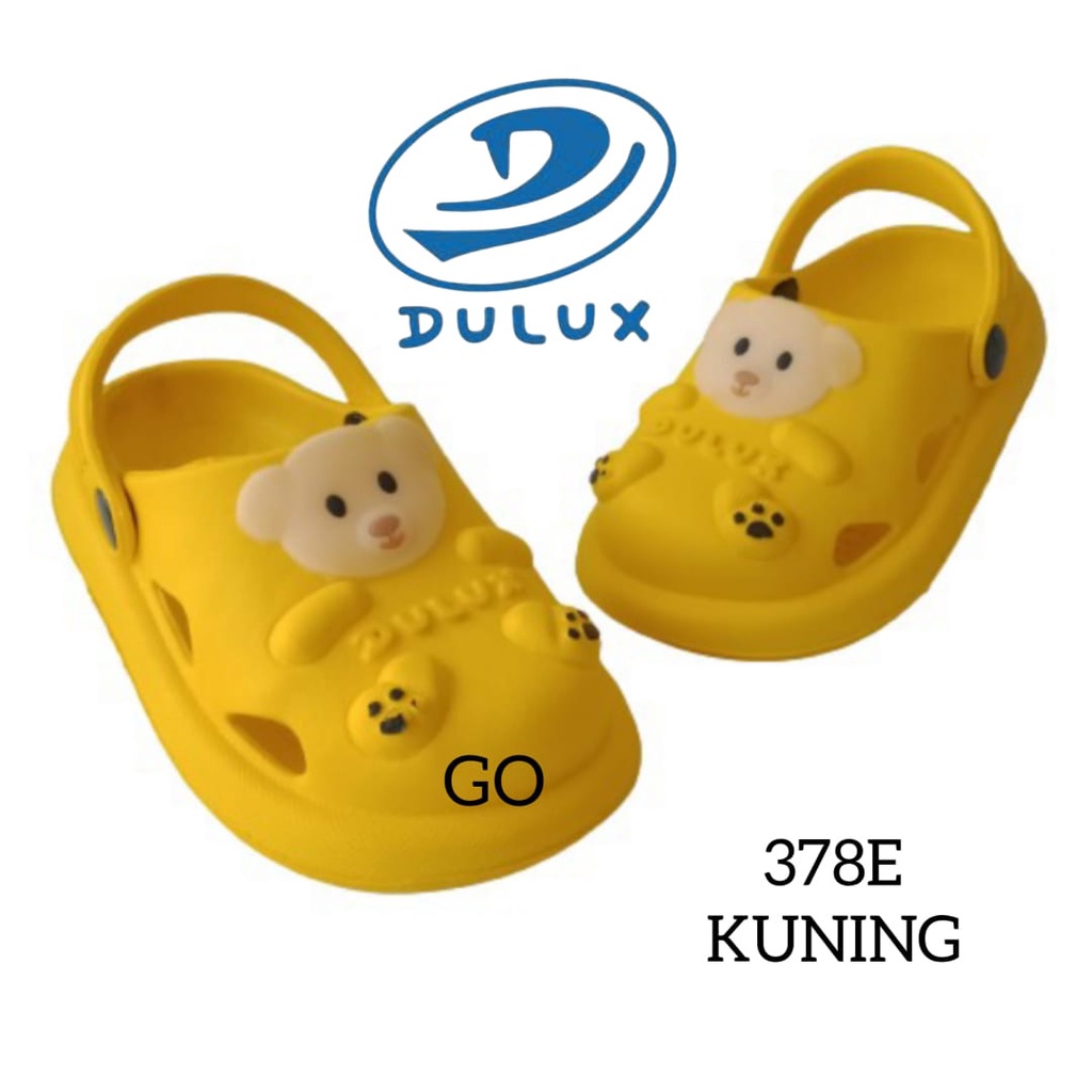 BB DULUX 378E Sandal Baim Anak Laki Laki Karakter Boneka Bear lucu terbaru Sandal Anak Selop Tali belakang