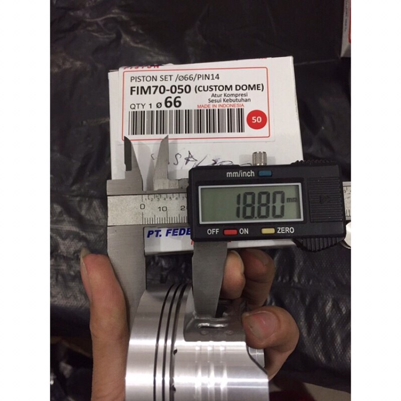 piston kit fim mentahan dome ukuran 65.5 66 66.5 67 67.5 68mm pin 14 15 16-4