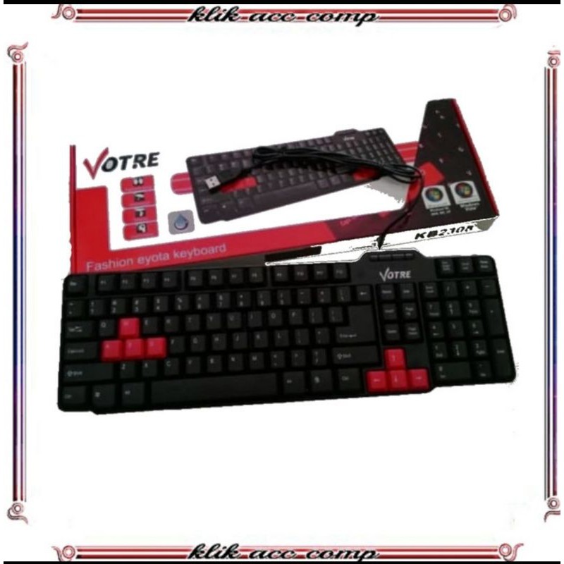 Keyboard Votre Usb Kb2308 - Hitam/votre keyboard usb kb 2308