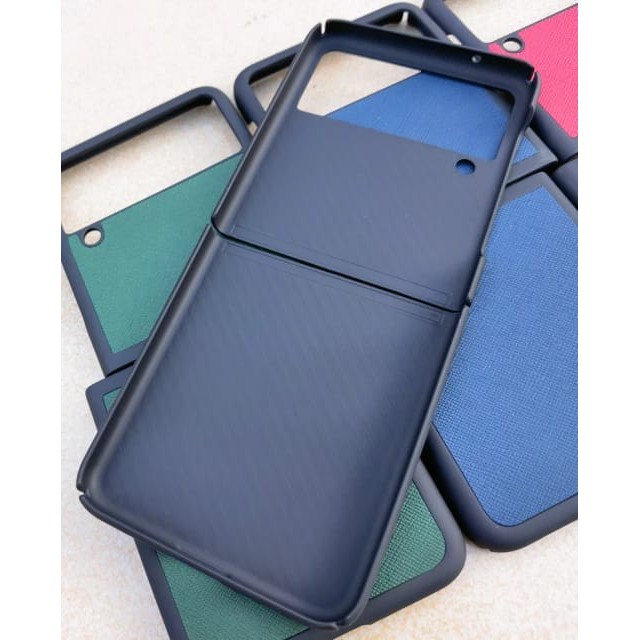 CASE SAMSUNG GALAXY Z FLIP 4 5G FLIP 3 PRADA SAFFIANO LEATHER COVER