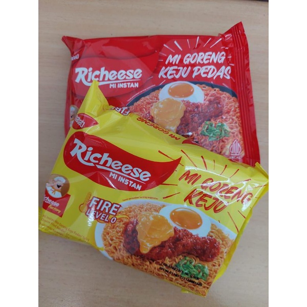 Mie goreng Richeese factory fire keju level 0