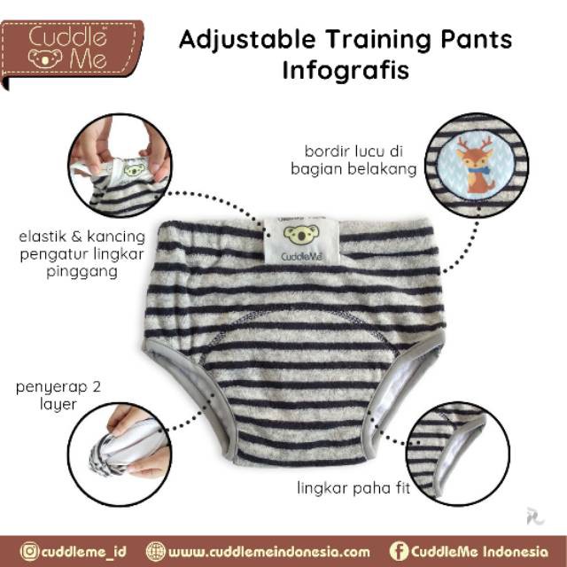 KNB ATP adjustable training pant cuddleme / perlengkapan bayi / celana toilet training pad / pants /  anak bayi  baby cuddle me / potty training pipis anak