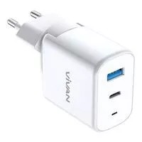 Kepala Charger batok Quick Charge Travel Vivan Power Boost 45W Std+TypeC 5A - Original