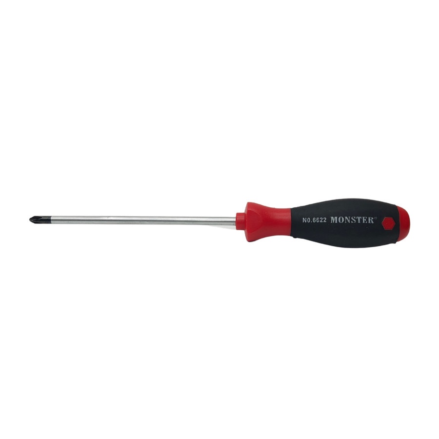 Obeng Plus 8 inch Monster Diameter 6mm Panjang Besi 20cm Magnet