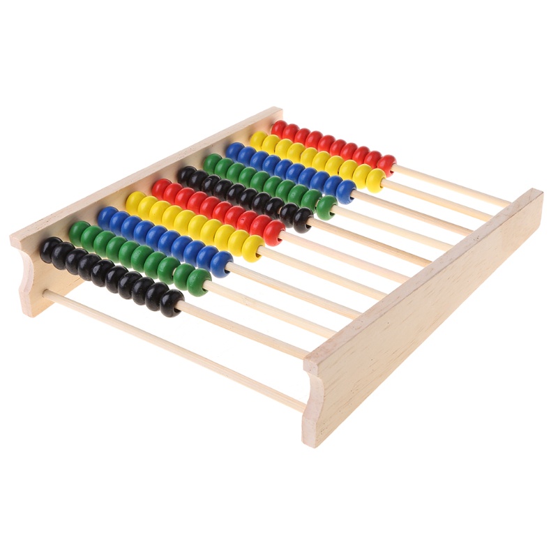 Mary Abacus 10-row Colorful Beads Counting Kid Maths Belajar Mainan Edukasi