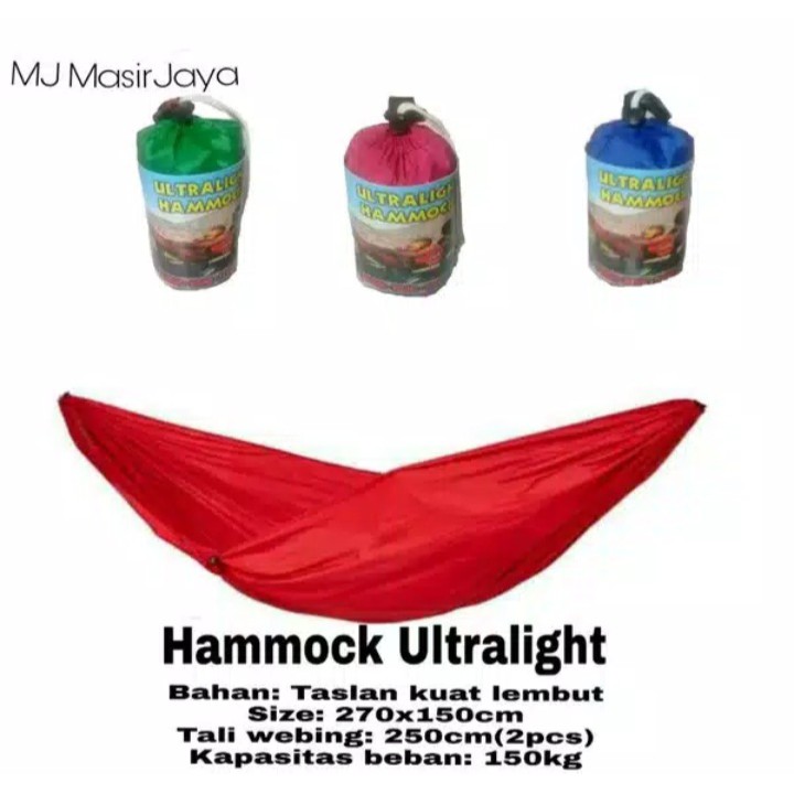 HAMMOCK ULTRALIGHT AYUNAN GANTUNG HEMOCK HAMOCK 270x150