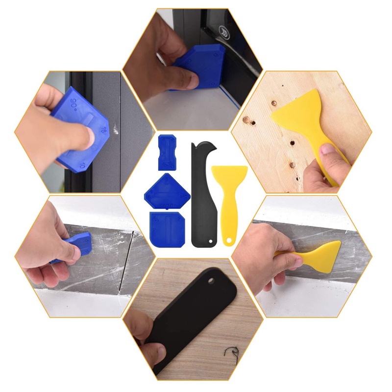 Set Pembersih Perapi Lem Silikon Sealant Tool Scraper 35 in 1 - WL001