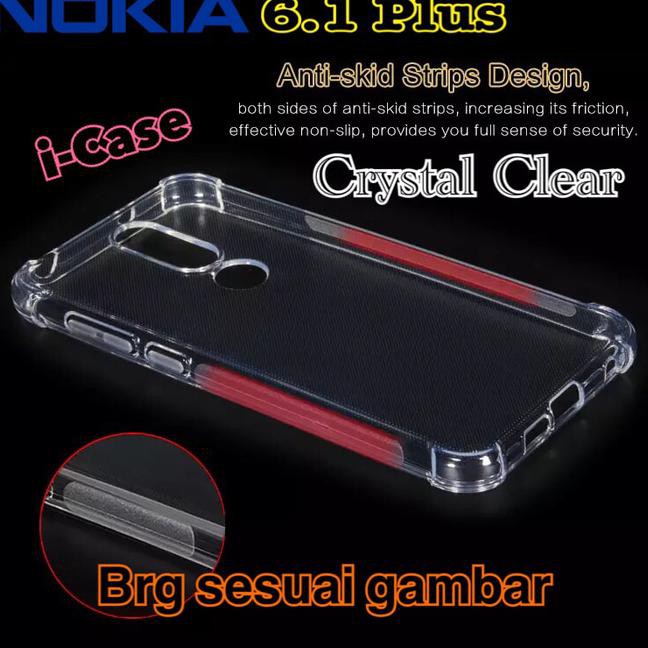 Nokia 6.1 Plus Case Crystal Clear - Casing Cover Nokia 6,1 Plus