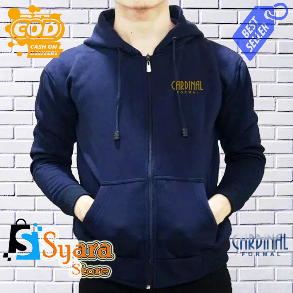 Syara Store / Jaket Resleting Cardinal Formal Gold / Jaket Distro Sleting / Jaket Resleting / Jaket
