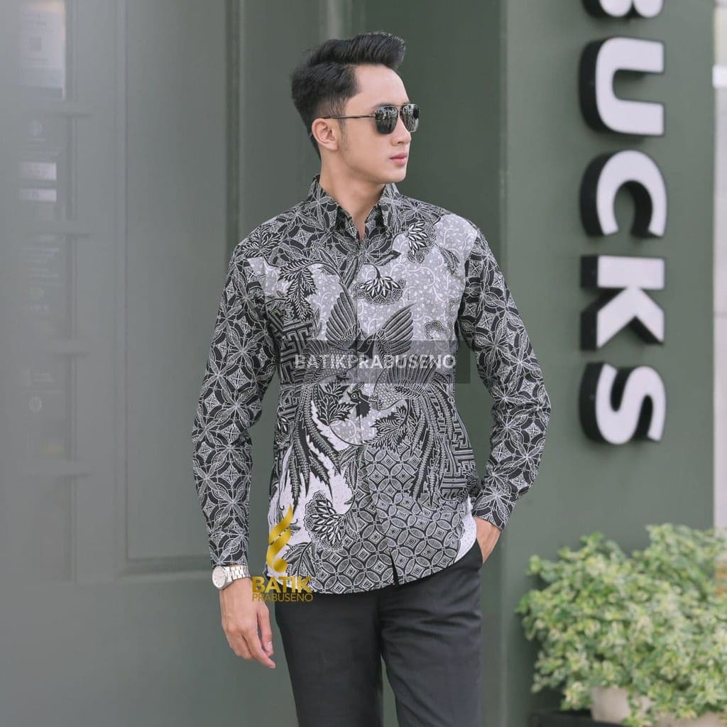 Hem  Kemeja Baju Batik Pria Cowok Laki Laki Slimfit Full Lapis Furing Lengan Panjang Lengan Pendek Original Asli Batik Jumanta Solo Laweyan Size S M L Xl XXL  45