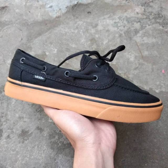 Sepatu Vans Zapato Black Gum Original Premium