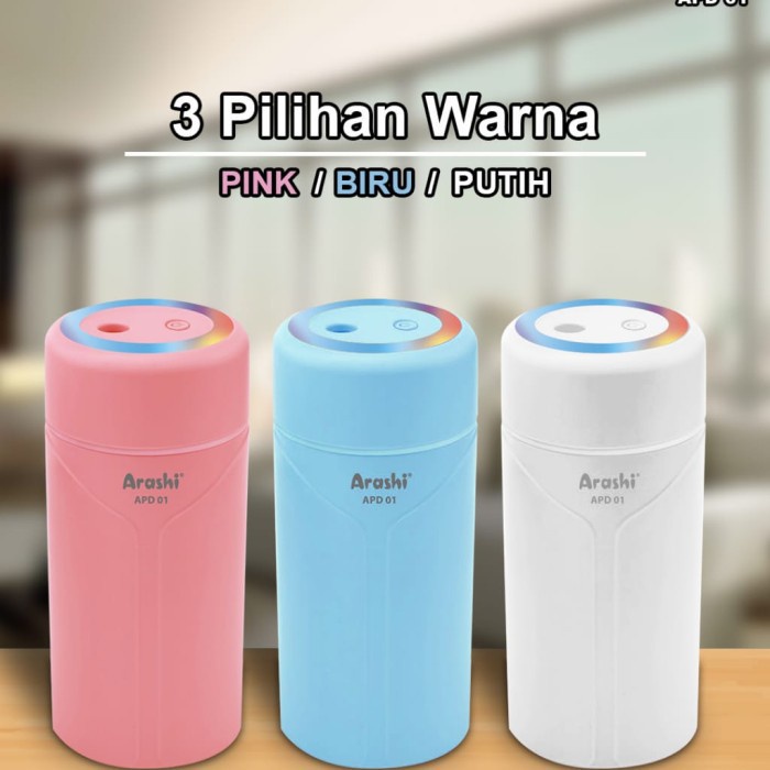 Arashi Diffuser Portable Aromatherapy APD 01 aroma uap LED cas ulang