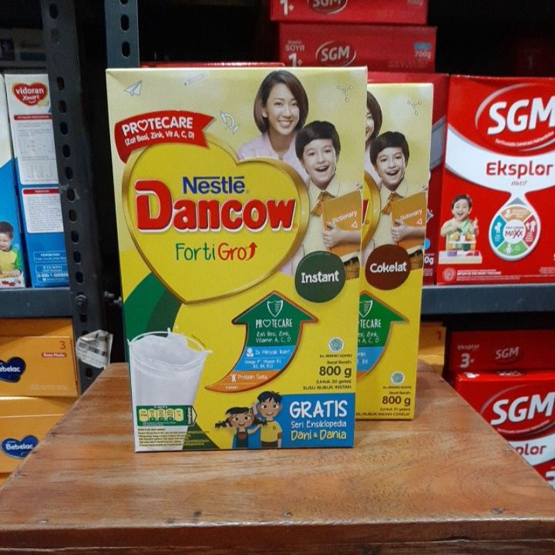 Dancow fortigro coklat/instan/fullcream 780 gr