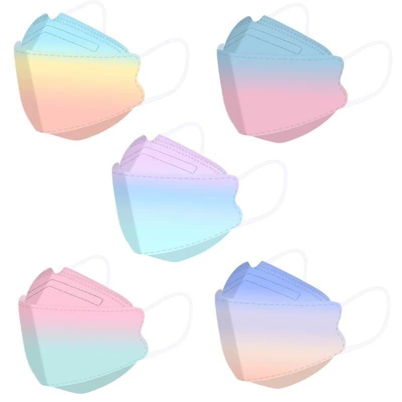 Masker KF94 CareIon Gradasi Warna Pelangi ala Masker Korea