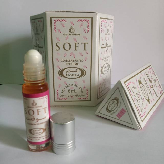 Grosir parfum kemasan 6ml aroma SOFT 100% non al kohol merk AS-SALAM