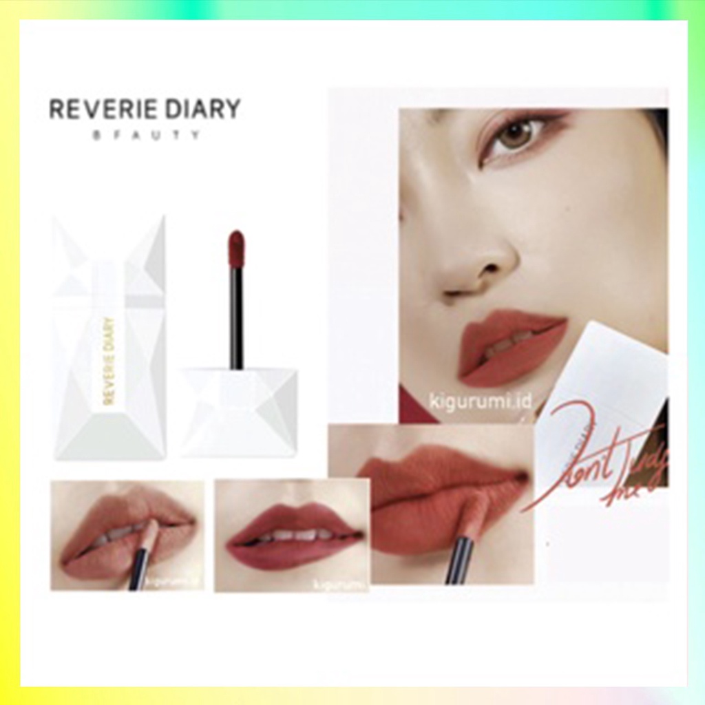 REVERIE DIARY Lipstick Diamond Velvet Matte Durable Lipstik 8 Best Color RV003