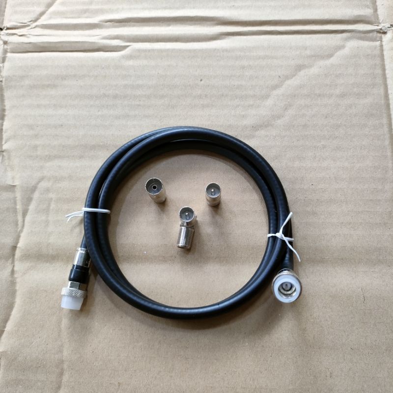 kabel antena TV 1 METER MULTIFUNGSI CONNECTOR F+MALE L+FEMALE+MALE I