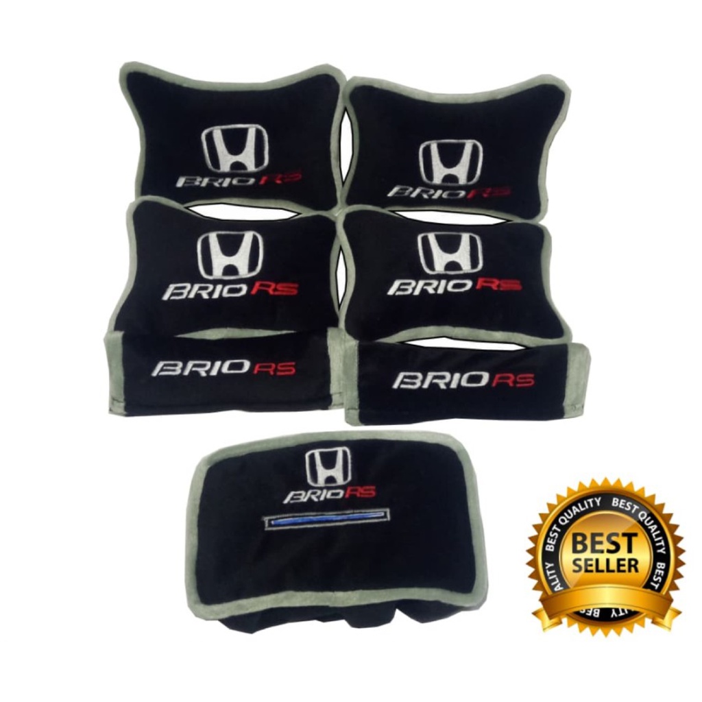 BANTAL MOBIL LEHER BRIO RS SANDARAN JOK MOBIL AKSESORIS INTERIOR MOBIL BRIO RS