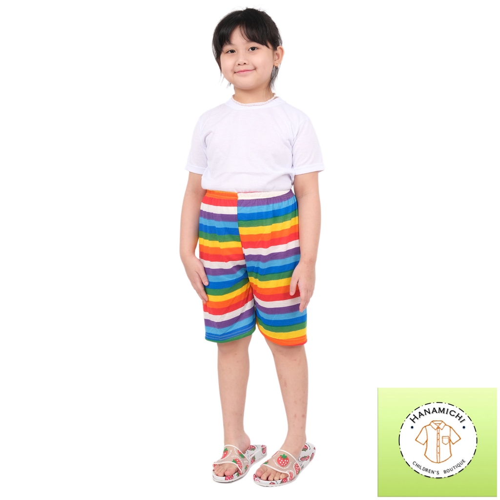 Hanamichi BALE Celana Anak Pendek Motif Rainbow