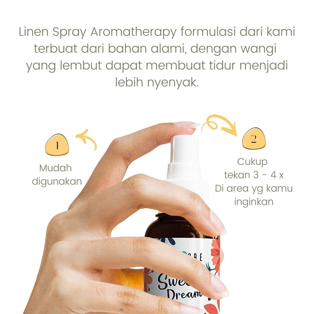 Linen Spray Aromatherapy 100 ml - Lunafore Aromaterapi Tidur Nyenyak