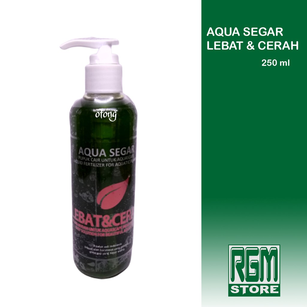 Pupuk cair Aquasegar aqua segar lebat cerah tanaman aquascape aquarium 250 ml