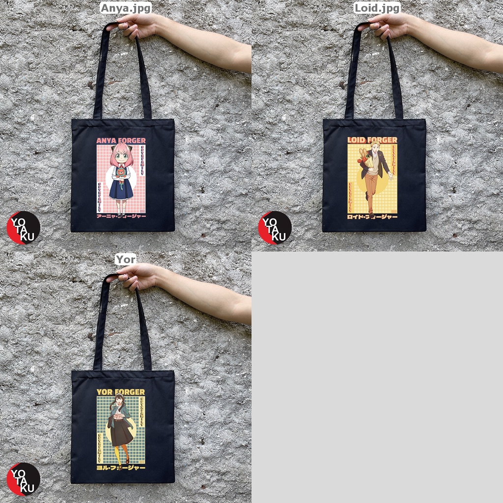 Tas Tote Bag Anime SPY X FAMILY Anya Loid Yor Spyxfamily YOTAKUSHOP