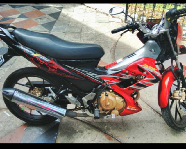 Striping Suzuki Satria Fu F 150 2011 Barong Hitam Merah List Body Standar Berkualitas Termurah Shopee Indonesia