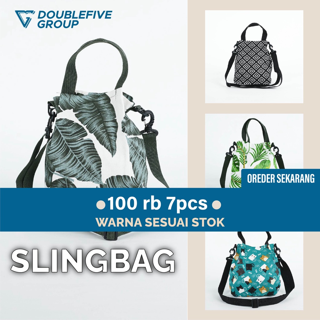 Tas Wanita Slingbag - Tas Sling Bag Wanita - Tas Slempang 7 Pcs 100Rb