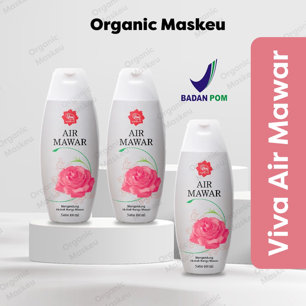 (BPOM+HALAL) VIVA AIR MAWAR|ROSE WATER|TONER WAJAH