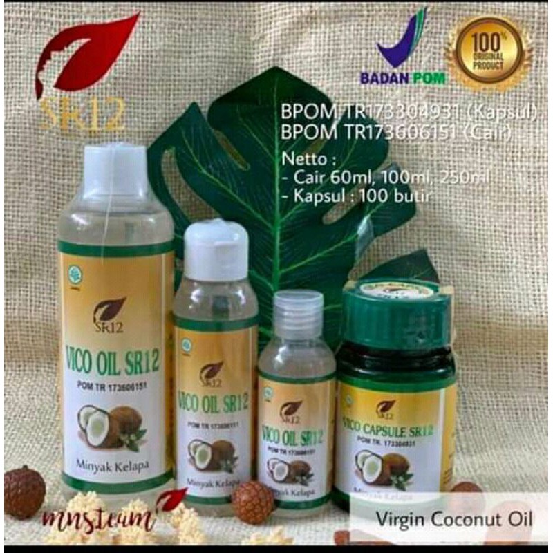 

Vco Sr12/BEST SELLER /minyak kelapa murni dan asli / virgin coconut milk/herbal alami