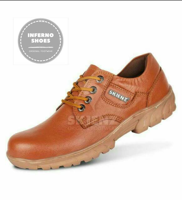 Sepatu Low Boots Safety Skienz Granit Kulit Sapi Asli