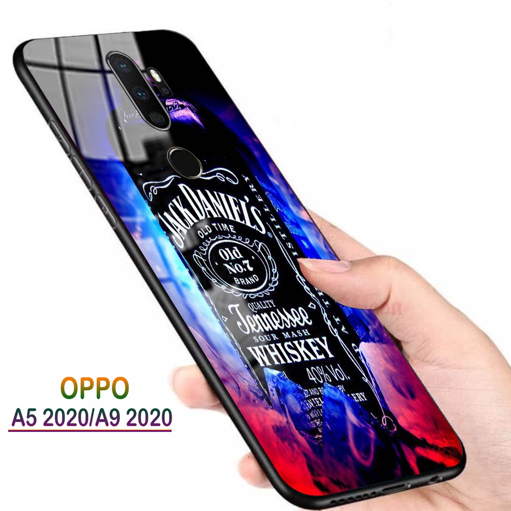 Softcase Glass Kaca OPPO A5 2020, A9 2020 - Casing HP OPPO A5 2020, A9 2020 [ S09 ].