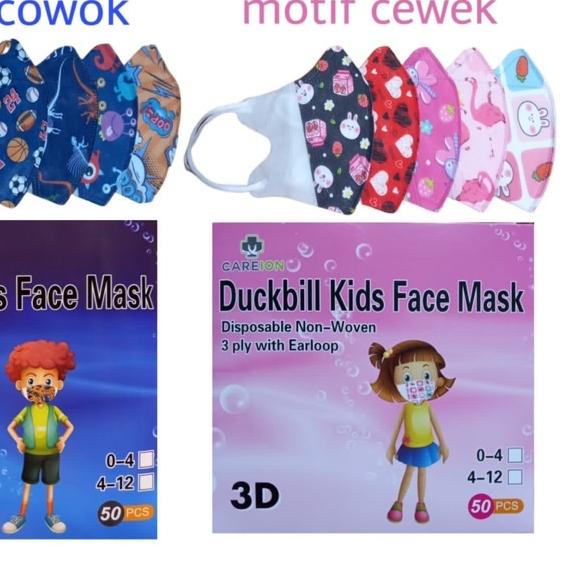 ✈ DUCKBILL MOTIF ANAK MIX CAREION 50PCS ♢