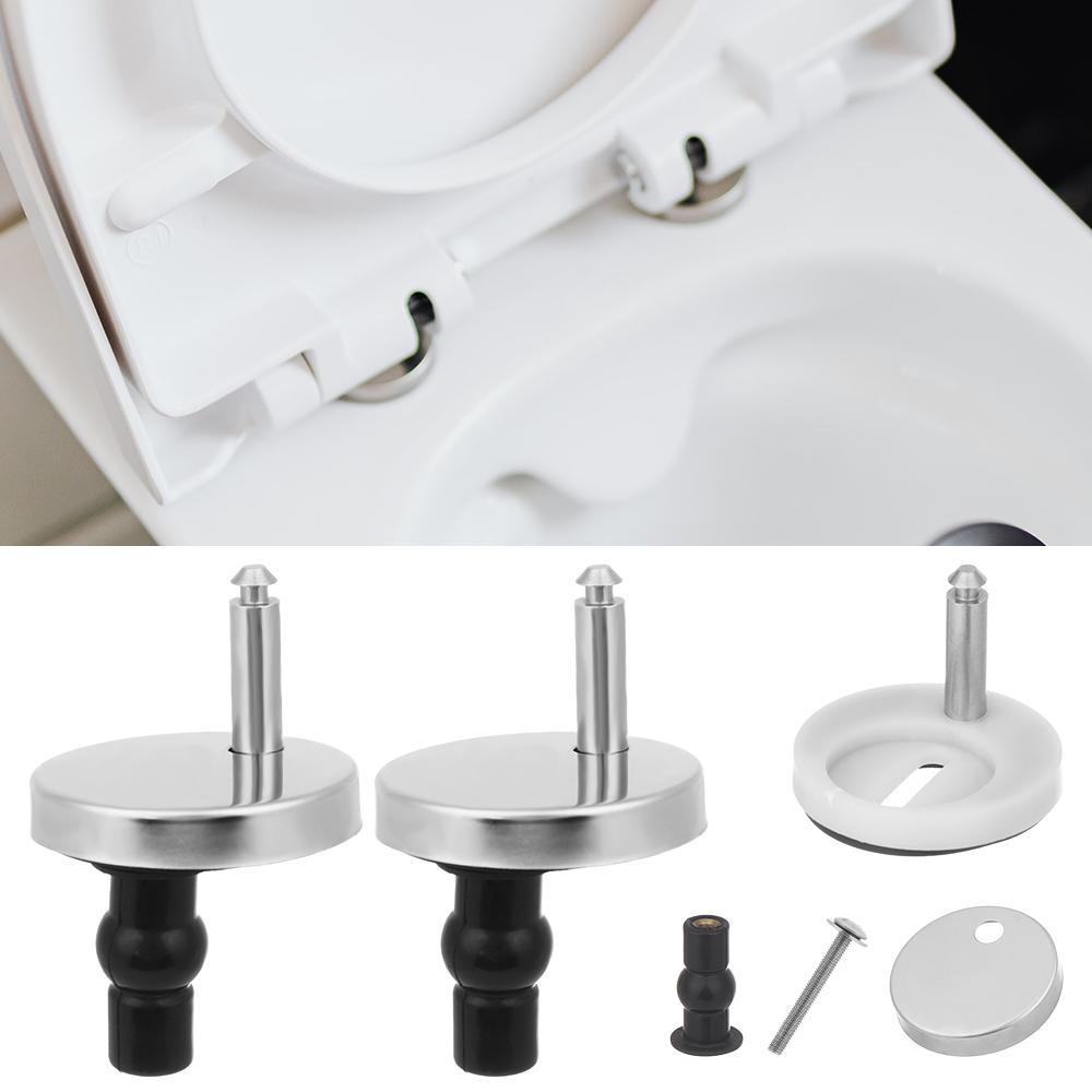 Solighter 2PCS Engsel Dudukan Toilet Universal Mountings Repair Toilet Linker