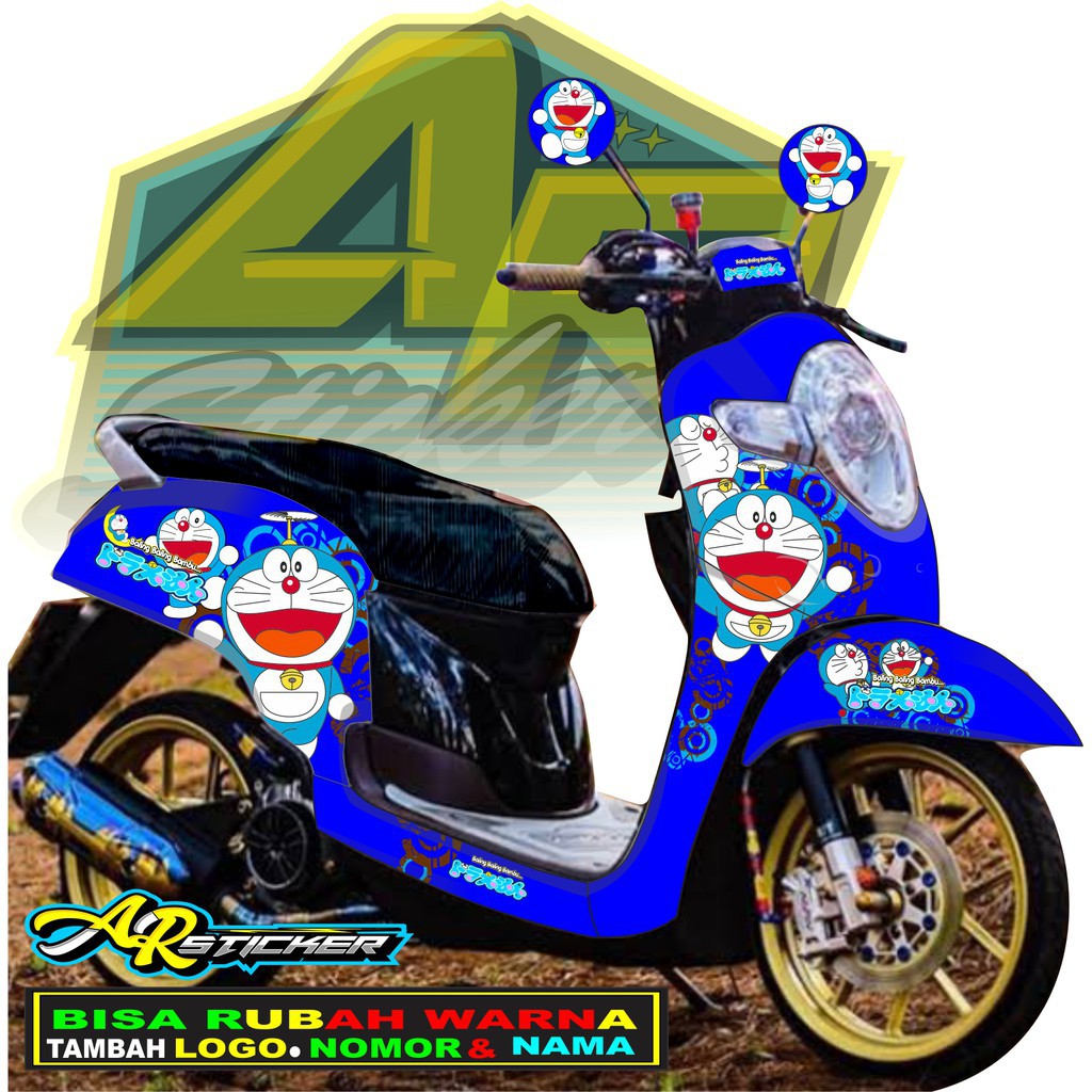 Decal scoopy Decal Scoopy full body Full Blok Decal Scopy Dekal New Fi 2017 2018 2019 2020 DORAEMON
